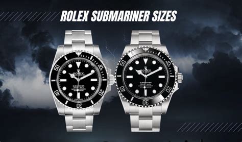 mens rolex watch face sizes|Rolex submariner size chart.